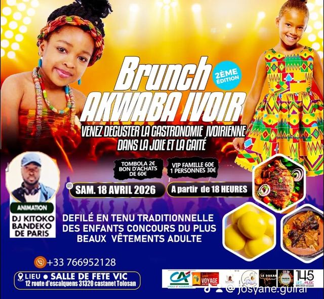Affiche : Brunch « Akwaba Ivoir » — 2ᵉ édition